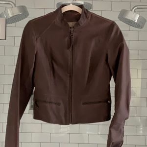 Hei Hei from Anthropologie faux leather peplum moto jacket